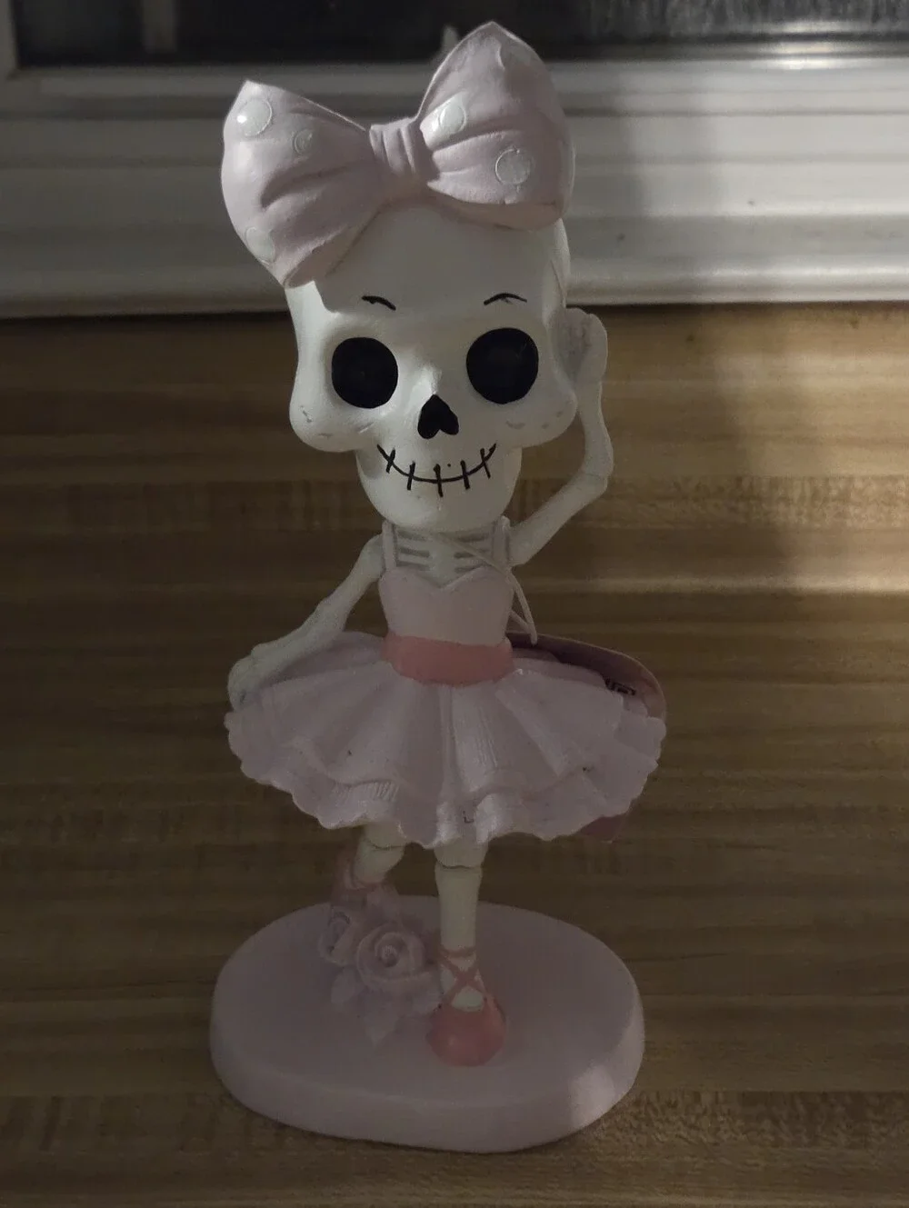 Ceramic Halloween Ballerina SkeletonNWT Decor